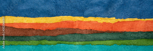 abstrakcyjny krajobraz panorama kolorowy zestaw teksturowanego papieru