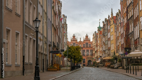 Fototapeta Naklejka Na Ścianę i Meble -  Great Arsenal in Piwna Street at the old city center of Gdansk, Poland.