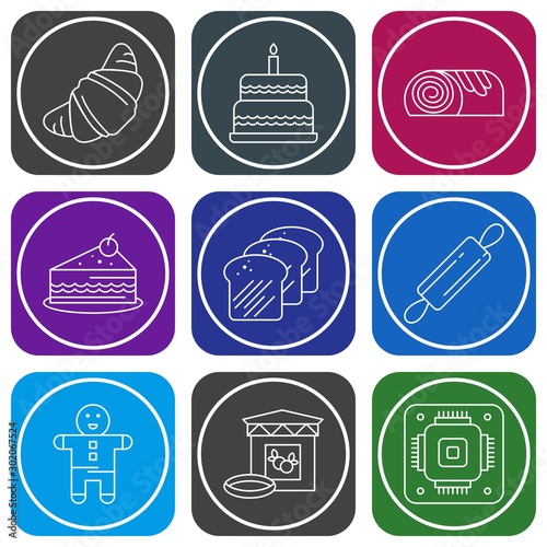 Set Of Universal 9 Icons