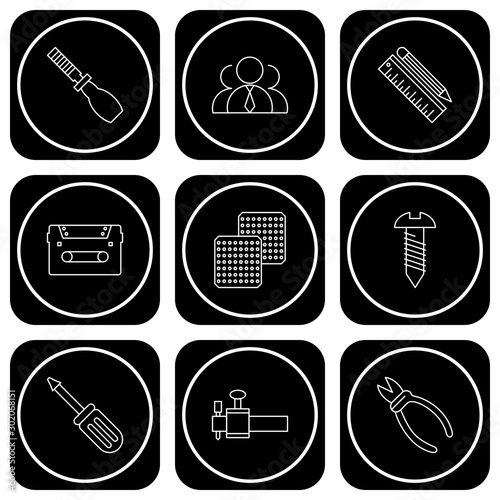 Set Of Universal Icons For Mobile Application and websites