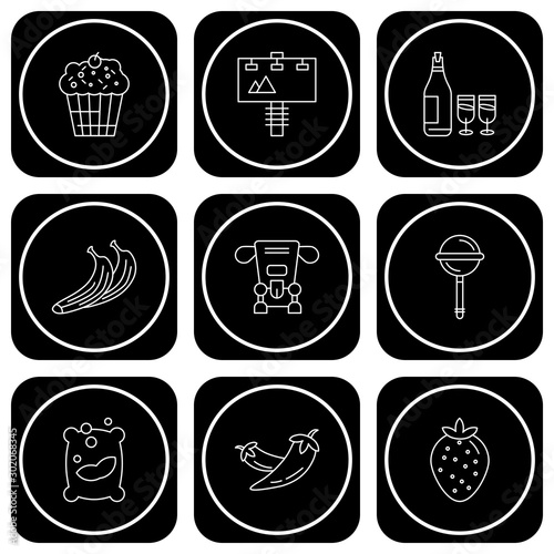 9 User interface Icon set for web and mobile applications