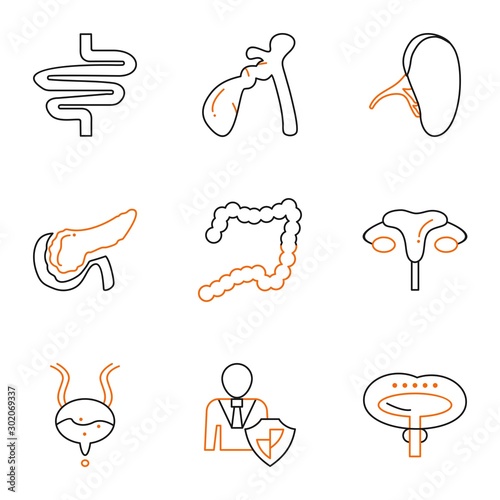 Set Of 9 Universal Icons For Mobile Application and websites