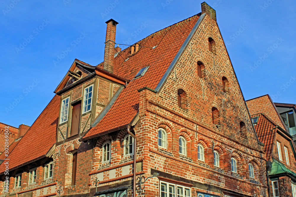 Lüneburg: Malerisches historisches Gebäude (Niedersachsen)