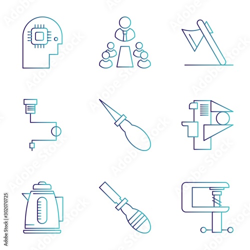 9 User interface Icon set for web and mobile applications