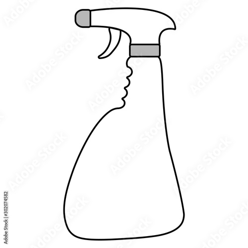 Spray, bottle, hairspray icon vector image. EPS 10