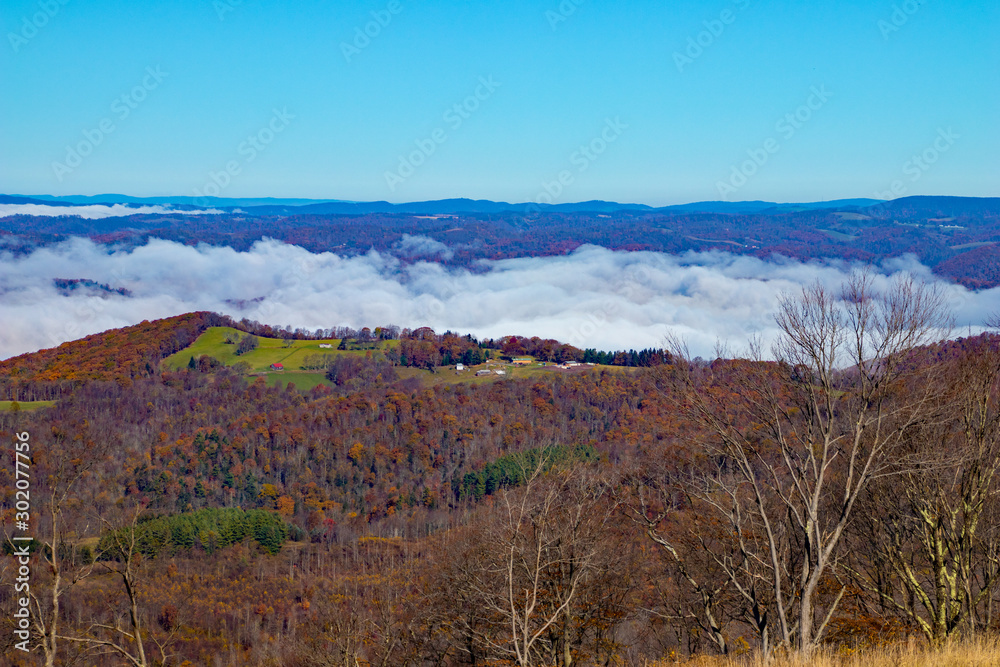 West Virginia landscape in autumn