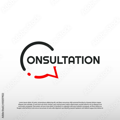 modern consulting logo design, consultant icon -vector