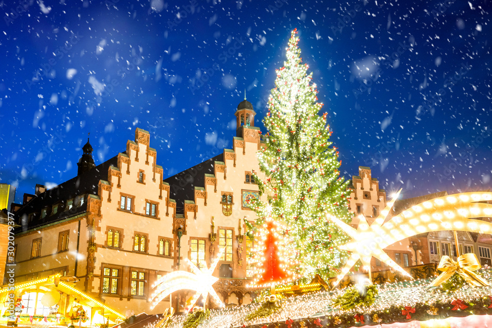 Weihnachtsmarkt am Römerberg, Frankfurt am Main, Hessen, Deutschland Weihnachtsmarkt am Römerberg, Frankfurt am Main, Hessen, Deutschland
