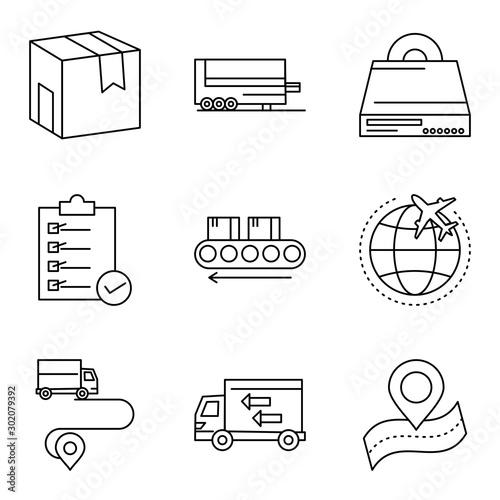 9 User interface Icon set for web and mobile applications