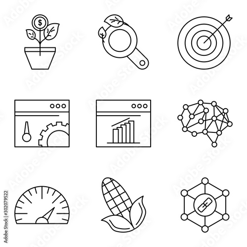 Set of 9 Universal Pixel Perfect Icons