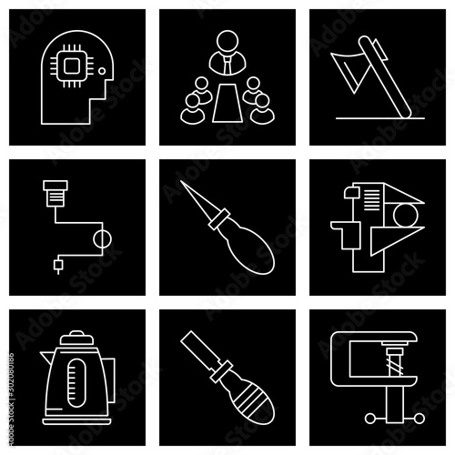 9 User interface Icon set for web and mobile applications