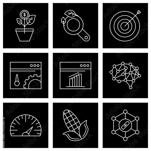 Set of 9 Universal Pixel Perfect Icons