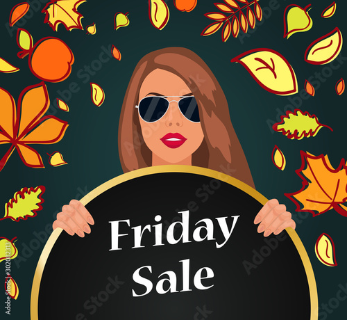 Friday Sale Banner, Autumn ...