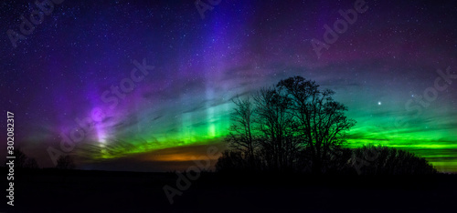 Colorful Aurora Borealis