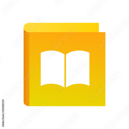 Education icon with Book ye...