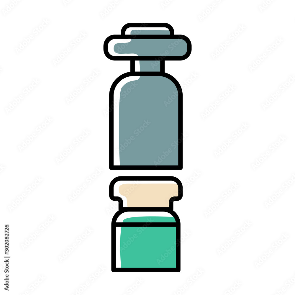 Wine preserver and bottle with cork icon. Barman equipment. Sommelier tool. Alcohol beverage. Aperitif drink. Bar, restaurant tool. Isolated vector illustration Wine preserver and bottle with cork icon. Barman equipment. Sommelier tool. Alcohol beverage. Aperitif drink. Bar, restaurant tool. Isolated vector illustration