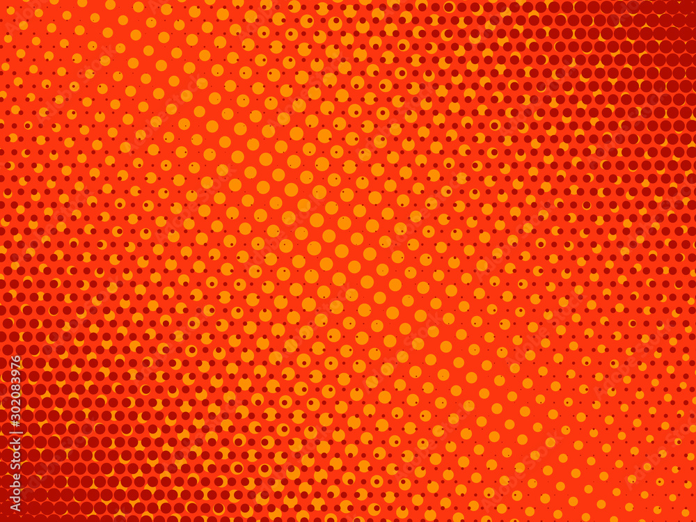 Retro comic red and yellow background. Halftone texture. Vector illustration in pop art style Retro comic red and yellow background. Halftone texture. Vector illustration in pop art style