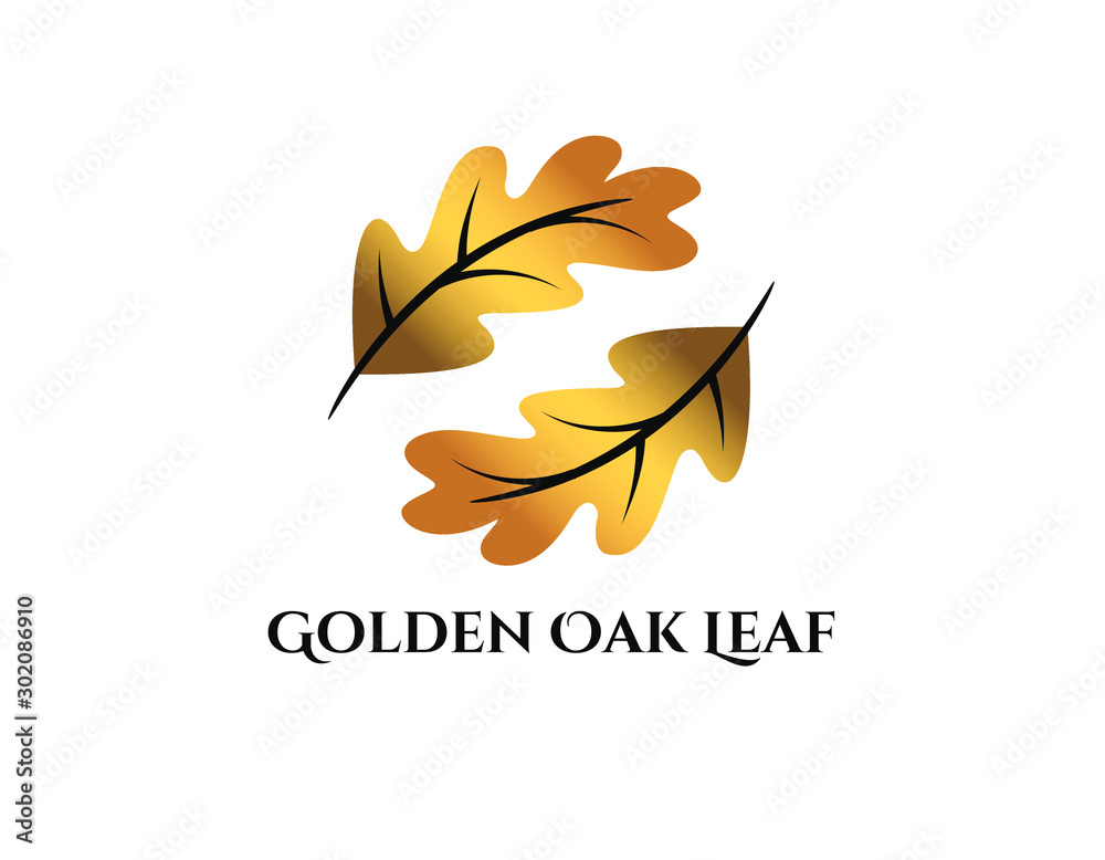 golden oak leaf logo golden oak leaf logo