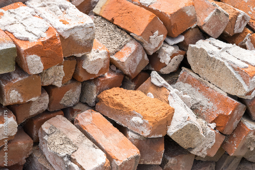 pile of used bricks pile of used bricks