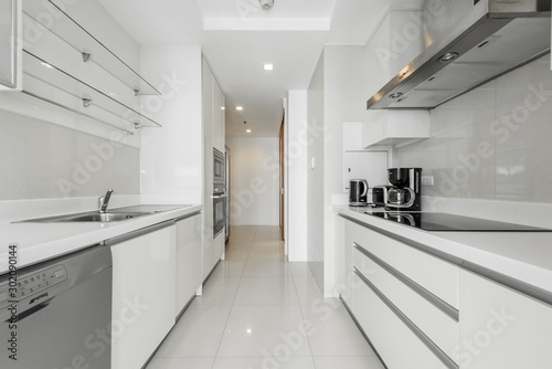 Fototapeta Naklejka Na Ścianę i Meble -  Modern, bright, clean, kitchen interior 