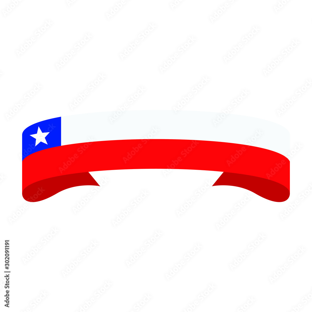 Chile flag. Simple vector. National flag of Chile Chile flag. Simple vector. National flag of Chile
