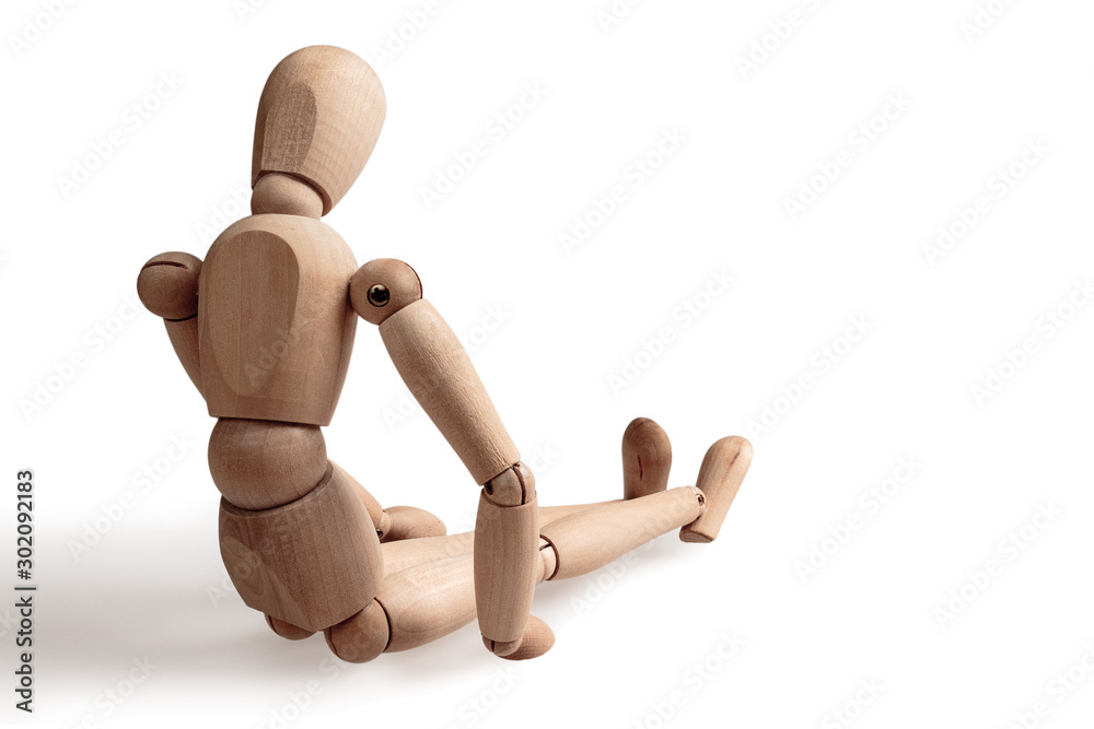 human figurine depicting a lonely bored person, the concept of abandonment and uselessness, despair and depression, autism, mental disorders human figurine depicting a lonely bored person, the concept of abandonment and uselessness, despair and depression, autism, mental disorders
