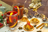 Christmas drink mulled wine and its ingredients