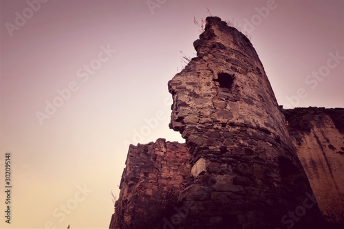  ruins of a tower in an old castle