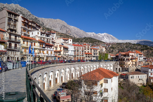 Cityscape of Arachova, Greece