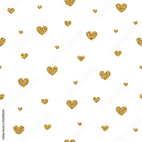 Wallpaper Mural Glitter heart repeat pattern Torontodigital.ca