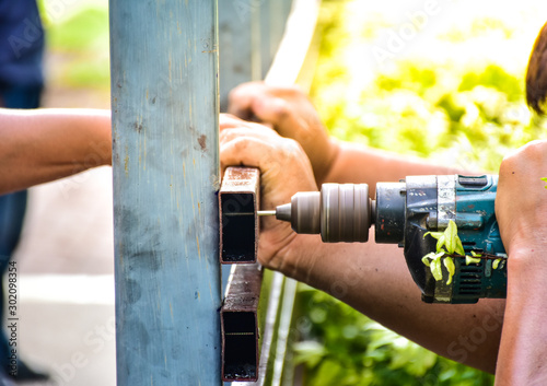 Repair the house fence