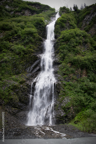 Alaskan Waterfall Valdez Alaska