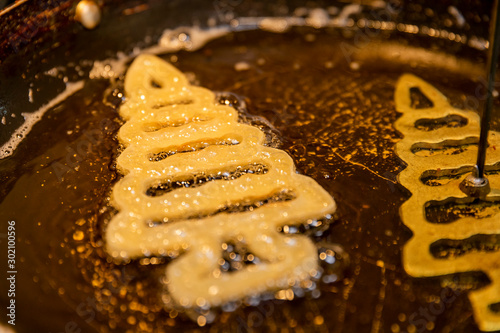 buñuelo en proceso