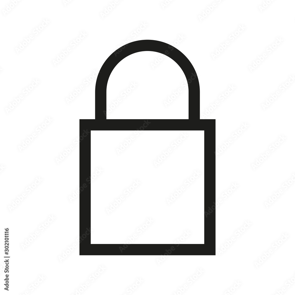 Padlock icon. Security concept. Vector illustration. Padlock icon. Security concept. Vector illustration.