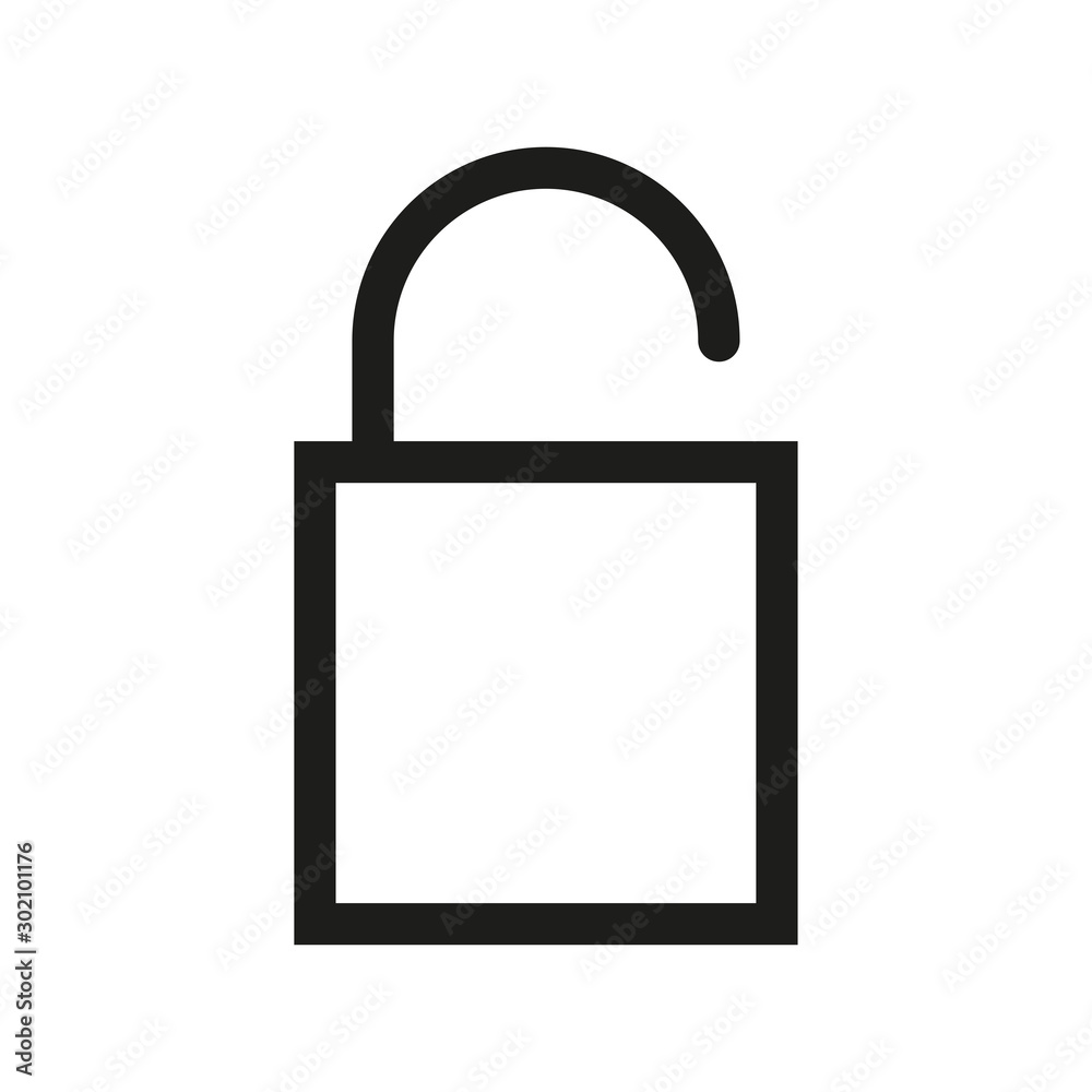 Padlock icon. Security concept. Vector illustration. Padlock icon. Security concept. Vector illustration.