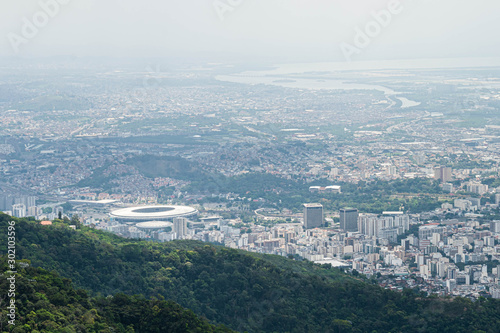 Aerial view of Rio de Janeiro, Brazil at a sunny day © gogajuice
