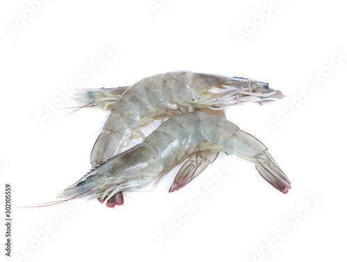 raw shrimp isolated on white © Poramet