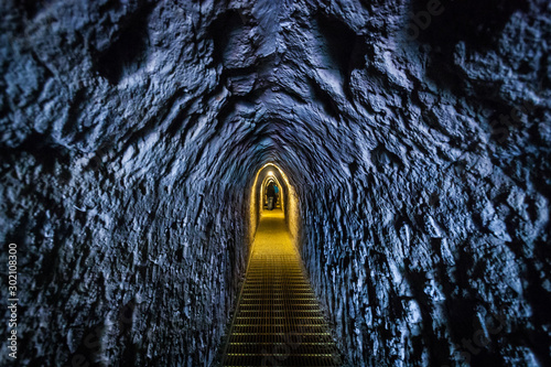Tunnel inside a pyramyd photo