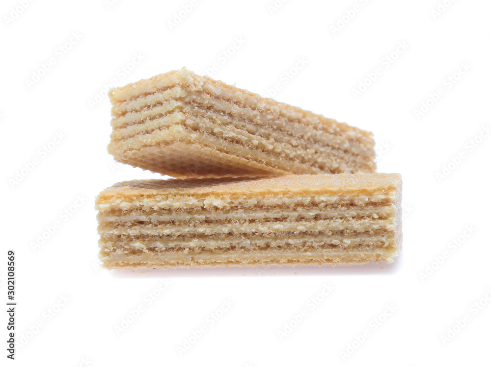 Wafers stick isolated on white background Wafers stick isolated on white background