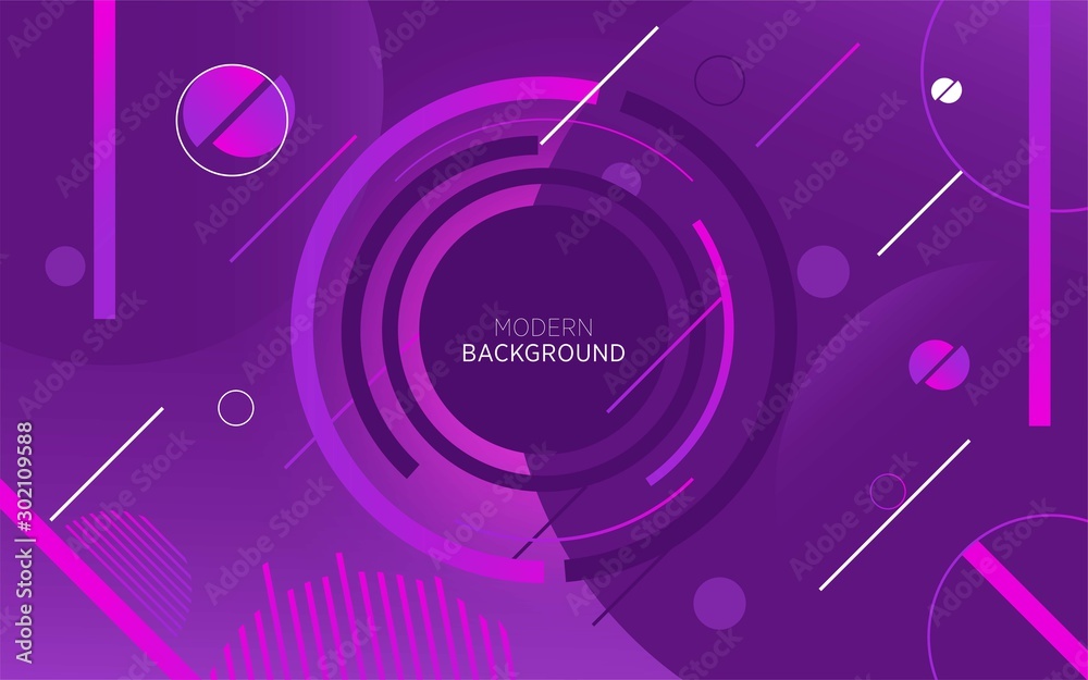 modern technology purple abstract background with circle and line,can be used in cover design, poster, flyer, book design, website backgrounds or advertising. vector illustration.