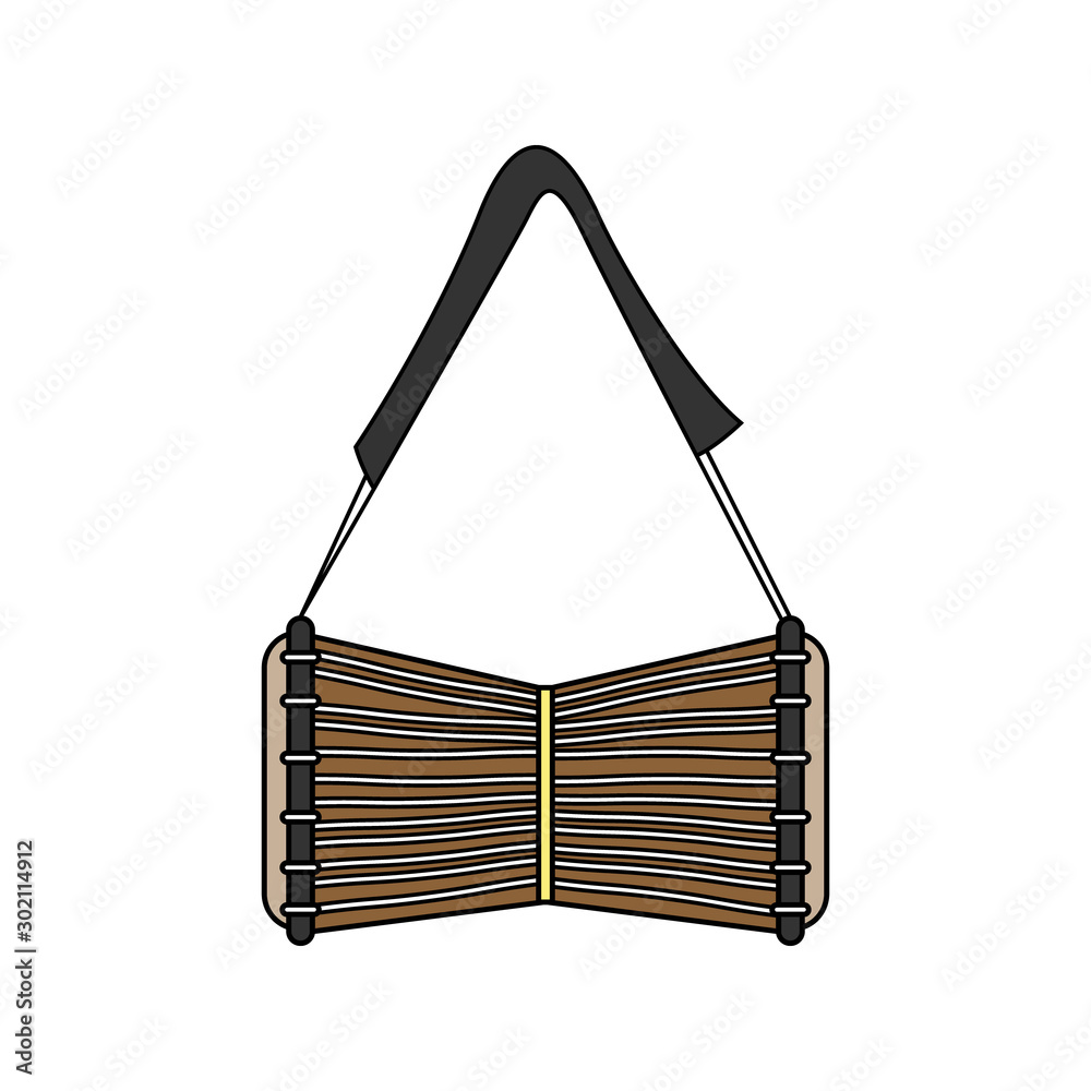 Cartoon Talking Drum Vector Illustration Stock Vector Adobe Stock