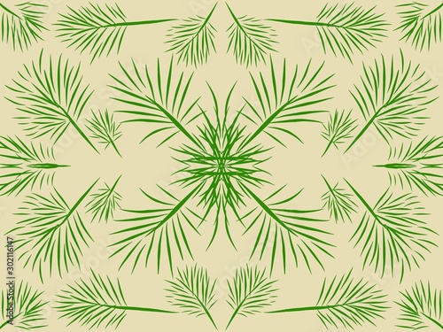 seamless floral pattern. green leaves. suitable for background and wallpaper