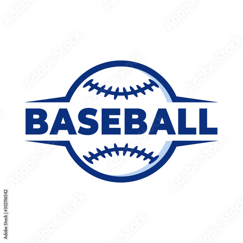 simple cool baseball logo design