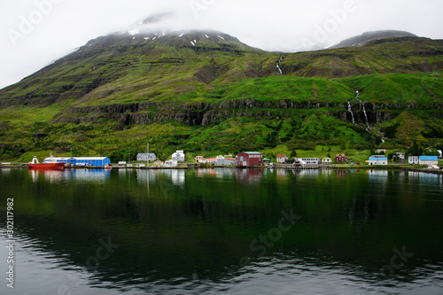 Scenic view of Seydisf Jordur, Iceland