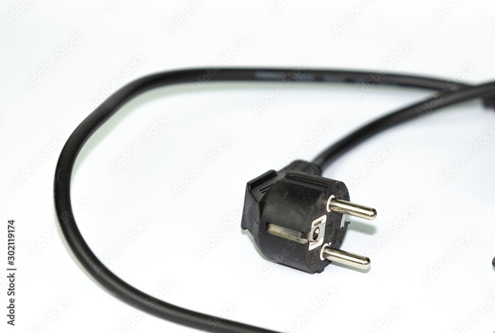 Power outlet isolated on white background connector usb Power outlet isolated on white background connector usb