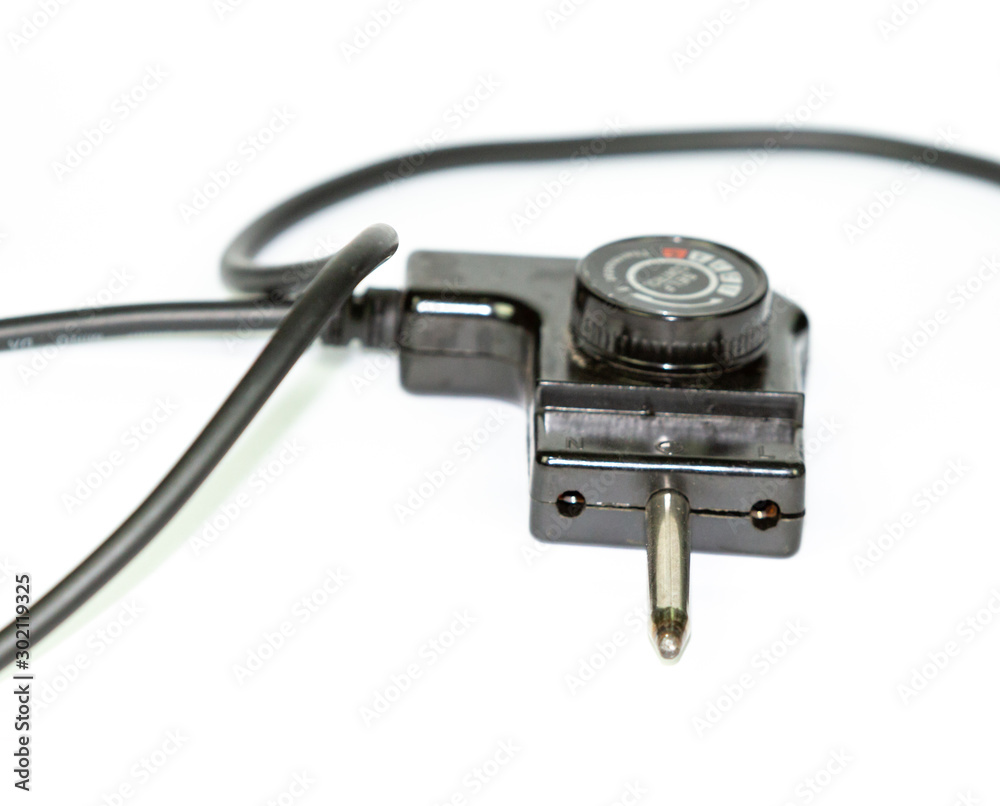 Power outlet isolated on white background connector usb Power outlet isolated on white background connector usb