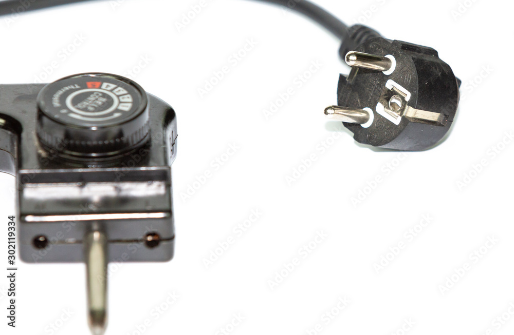 Power outlet isolated on white background connector usb Power outlet isolated on white background connector usb