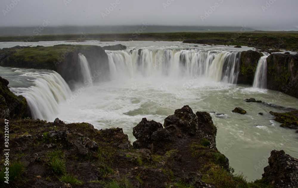 Godafoss waterfalls Godafoss waterfalls