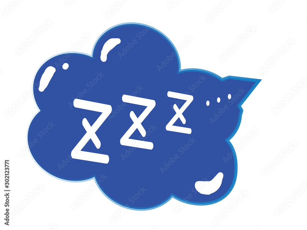 効果音睡眠中のzzz Stock イラスト Adobe Stock