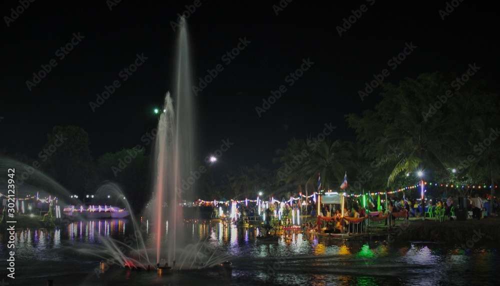 Tourism: Kratong floating fest night